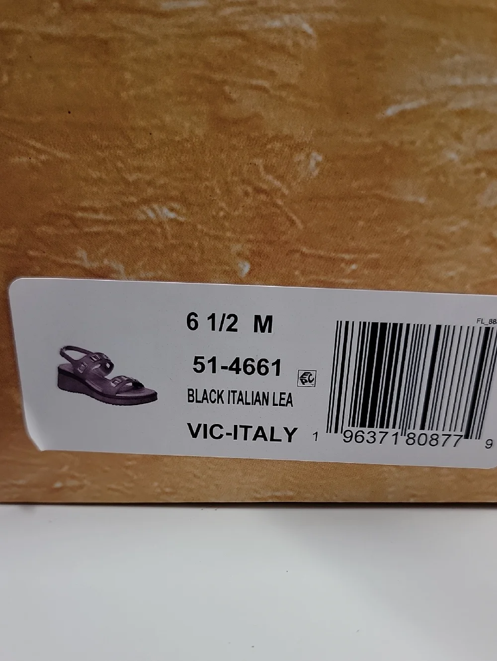 BELLA VITA ITALIAN LEATHER -NEW IN BOX- WEDGE SANDALS BLACK 6.5